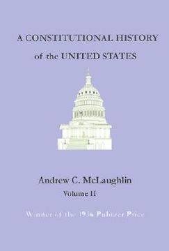 portada a constitutional history of the united states: volume ii (en Inglés)