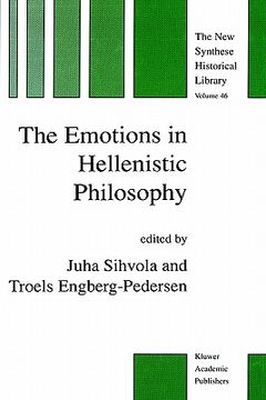 portada the emotions in hellenistic philosophy (en Inglés)