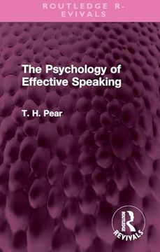 portada The Psychology of Effective Speaking (Routledge Revivals) (en Inglés)