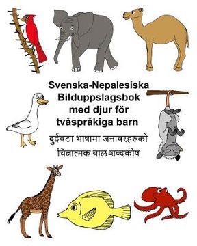 portada Svenska-Nepalesiska Bilduppslagsbok med djur för tvåspråkiga barn (en Sueco)