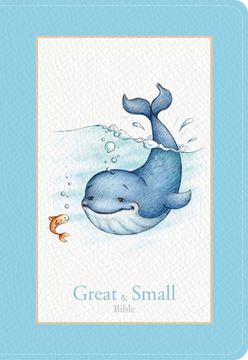 portada CSB Great and Small Bible, Blue Leathertouch: A Keepsake Bible for Babies (in English)