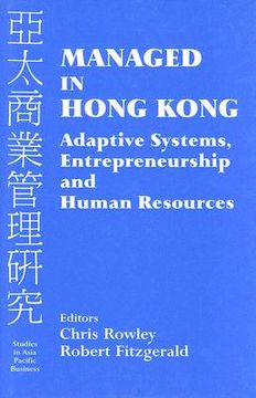 portada managed in hong kong: adaptive systems, entrepreneurship and human resources (en Inglés)