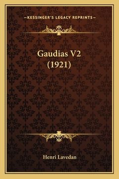 portada Gaudias V2 (1921) (en Francés)