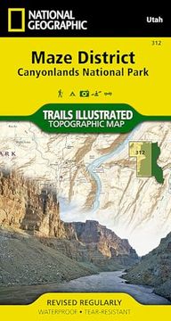 portada Maze District: Canyonlands National Park map (National Geographic Trails Illustrated Map, 312) (en Inglés)