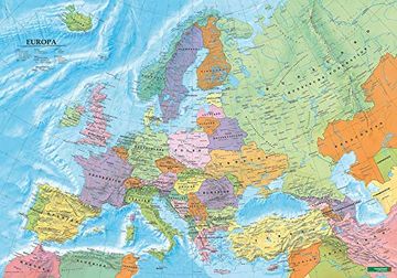 portada Europe - Political map Flat in a Tube 1: 6 000 000 (en Alemán)