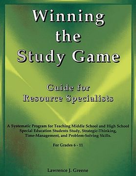 portada winning the study game: guide for resource specialists: a systematic program for teaching middle school and high school special education students stu