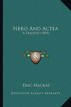 portada nero and actea: a tragedy (1891)