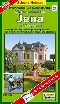 portada Mittleres Saaletal, Jena und Umgebung 1: 35 000: Radwander- und Wanderkarte. Ausflüge Zwischen Cambu (en Alemán)