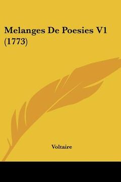 portada Melanges De Poesies V1 (1773) (en Francés)