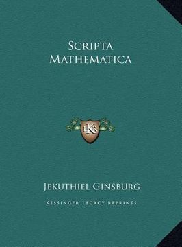 portada scripta mathematica (in English)