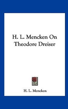 portada h. l. mencken on theodore dreiser (in English)