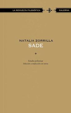 portada Sade Estudio Preliminar Seleccion y Traduccion de Textos (in Spanish)