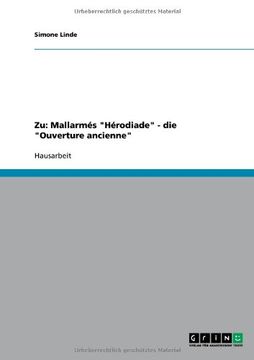 portada Zu: Mallarmés "Hérodiade" - die "Ouverture ancienne" (German Edition)