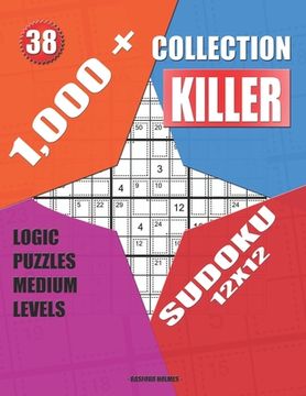 portada 1,000 + Collection sudoku killer 12x12: Logic puzzles medium levels (en Inglés)