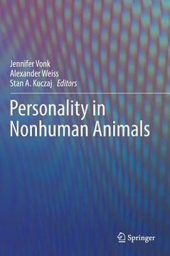 portada Personality in Nonhuman Animals (in English)