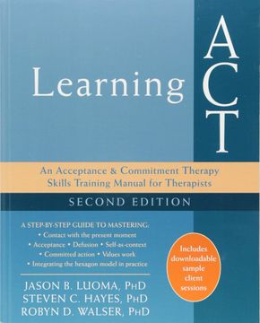 portada Learning Act: An Acceptance and Commitment Therapy Skills Training Manual for Therapists (in English)