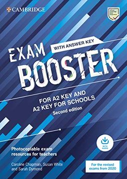 portada Exam Booster for A2 Key and A2 Key for Schools with Answer Key with Audio for the Revised 2020 Exams: Photocopiable Exam Resources for Teachers (in English)