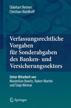 portada Verfassungsrechtliche Vorgaben für Sonderabgaben des Banken- und Versicherungssektors (German Edition)