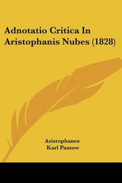 portada adnotatio critica in aristophanis nubes (1828)