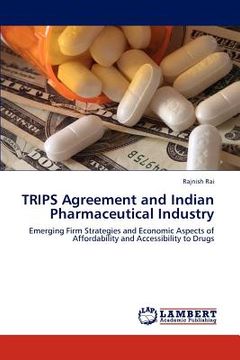 portada trips agreement and indian pharmaceutical industry (en Inglés)