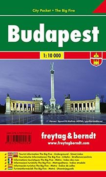 portada Budapest, Plano Callejero de Bolsillo Plastificado. City Pocket. Escala 1: 10. 000. Freytag & Berndt. Stadskaart 1: 10 000 (in Spanish)