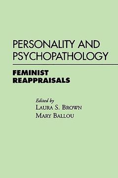 portada personality and psychopathology: feminist reappraisals (in English)