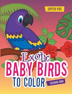 portada Exotic Baby Birds to Color Coloring Book (en Inglés)