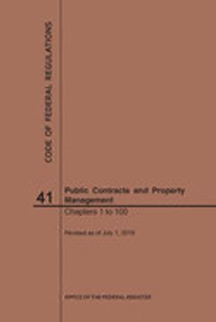 portada Code of Federal Regulations Title 41, Public Contracts and Property Management, Parts 1-100, 2019 (en Inglés)