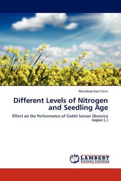 portada different levels of nitrogen and seedling age (en Inglés)