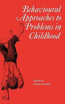 portada behavioural approaches to problems in childhood (en Inglés)