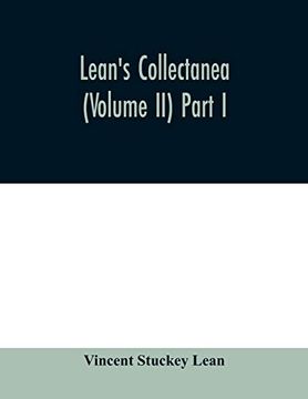 portada Lean's Collectanea (Volume ii) Part i (in English)