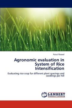 portada agronomic evaluation in system of rice intensification (in English)