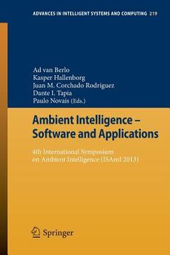 portada Ambient Intelligence - Software and Applications: 4th International Symposium on Ambient Intelligence (Isami 2013 (in English)