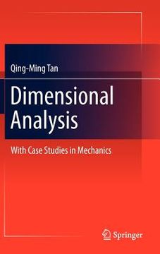 portada dimensional analysis: with case studies in mechanics (en Inglés)