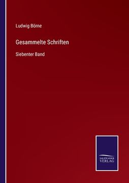 portada Gesammelte Schriften: Siebenter Band (in German)