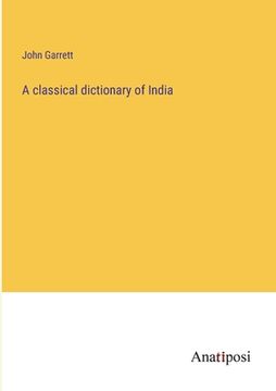 portada A classical dictionary of India (in English)