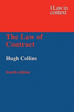 portada The law of Contract 4ed (Law in Context) (in English)