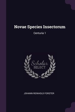 portada Novae Species Insectorum: Centuria 1 (en Inglés)