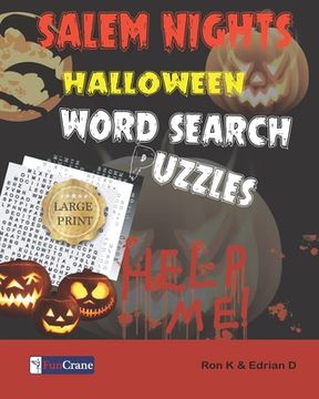 portada Salem Nights: Halloween Word Search Puzzles (en Inglés)