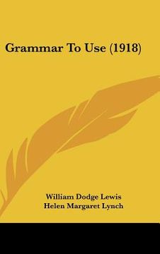portada grammar to use (1918) (in English)