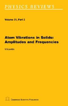 portada atom vibrations in solids: amplitudes and frequencies (en Inglés)