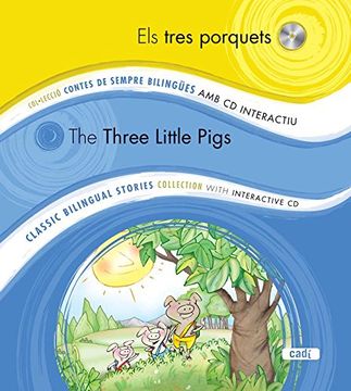 portada els tres porquets the three little pigs (in Catalá)