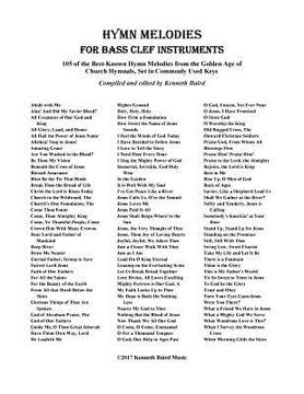 portada Hymn Melodies for Bass Clef Instruments (en Inglés)