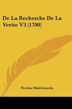 portada de la recherche de la verite v3 (1700) (en Inglés)