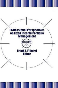 portada professional perspectives on fixed income portfolio management (en Inglés)