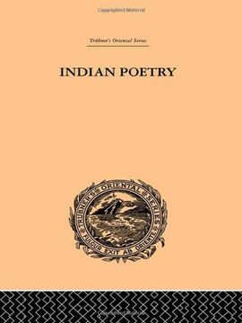 portada Indian Poetry (Trubner's Oriental Series) (en Inglés)