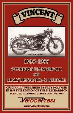 portada vincent 1935-1955 owner's handbook of maintenance & repair (en Inglés)