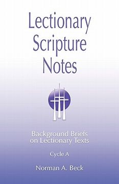 portada lectionary scripture notes, cycle a (en Inglés)