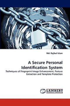 portada a secure personal identification system (en Inglés)