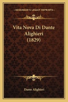 portada Vita Nova Di Dante Alighieri (1829) (in Italian)